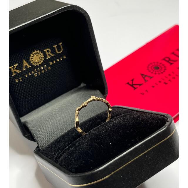 KAORU(カオル)のKAORU コーラル K10 ダイヤモンドリング 9号 レディースのアクセサリー(リング(指輪))の商品写真