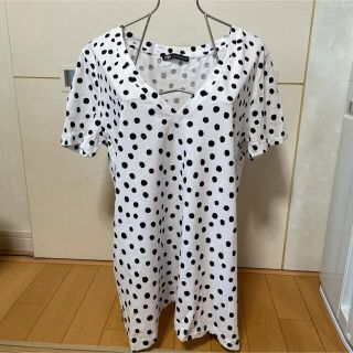 ザラ(ZARA)のZARA ザラ　ドット　水玉　Tシャツ　半袖(Tシャツ(半袖/袖なし))