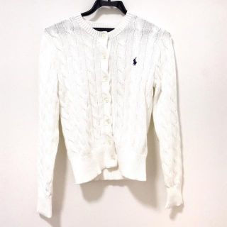 ポロラルフローレン(POLO RALPH LAUREN)のポロラルフローレン カーディガン美品  白(カーディガン)