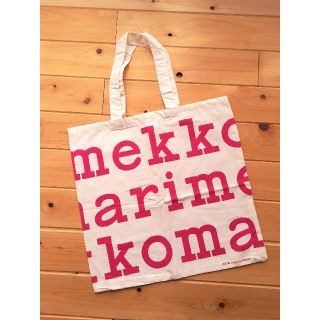 マリメッコ ノベルティ トートバッグ　marimekko　マリロゴ　エコバッグ