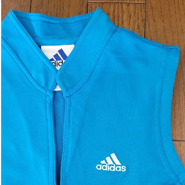 adidas(アディダス)のadidas　ストレッチ　シャツ　スカイブルー レディースのトップス(シャツ/ブラウス(半袖/袖なし))の商品写真