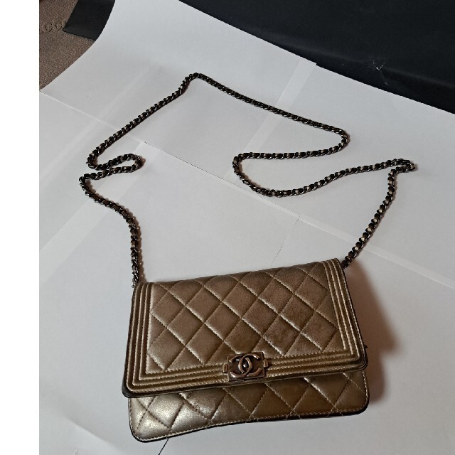 2022新発 CHANEL - 最終値下げ♥正規品ボーイ シャネル シルバー