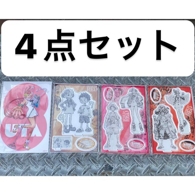 ワンピース RED アクリルスタンド ルフィ ウタ ブロマイド風 イラストカードの通販 by K-shop｜ラクマ