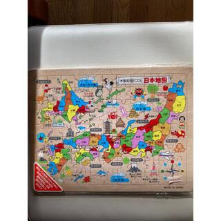 木製知育パズル　日本地図(知育玩具)