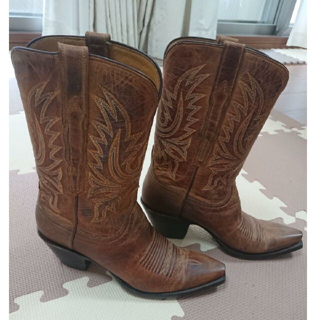 lucchese ウエスタンブーツ 7 usa製 ルケーシー - ブーツ