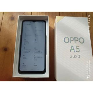 オッポ(OPPO)の【値下げ】OPPO A5 2020 グリーン　本体　箱あり(スマートフォン本体)