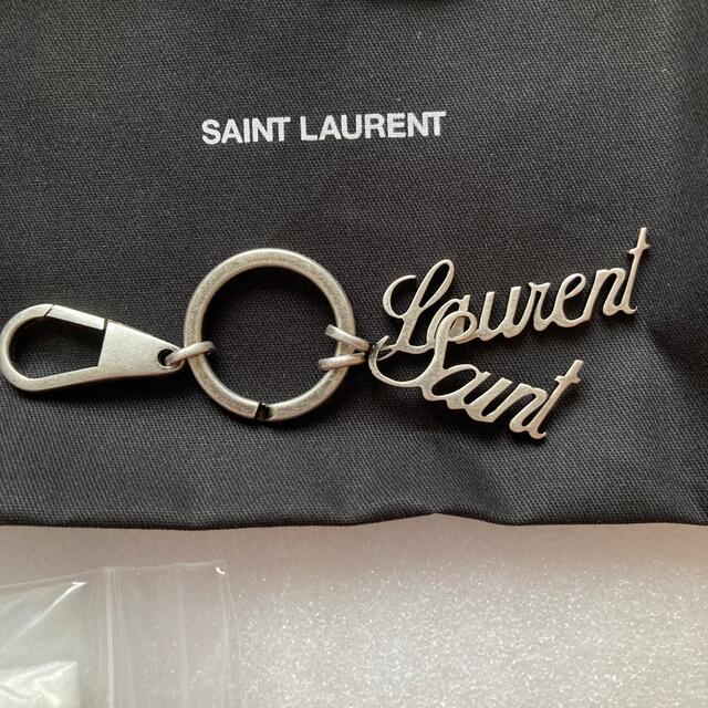 SAINT LAURENT シグネチャーチャーム付 キーリングメンズ