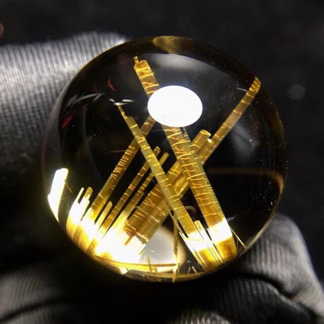 天然】タイチンクオーツ ルース 26.8mmの+crystalchambers.co.uk