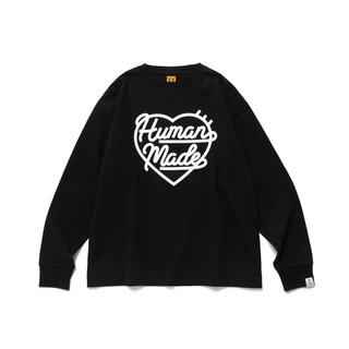 ヒューマンメイド(HUMAN MADE)のhuman made HEART L/S T-SHIRT BLACK L(Tシャツ/カットソー(七分/長袖))