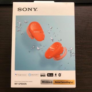 ソニー(SONY)のSONY 完全ワイヤレスイヤホン オレンジ WF-SP800N(D)(ヘッドフォン/イヤフォン)