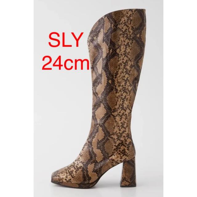 SLY スライ ロングブーツ VEGAN LEATHER KNEE ブーツ