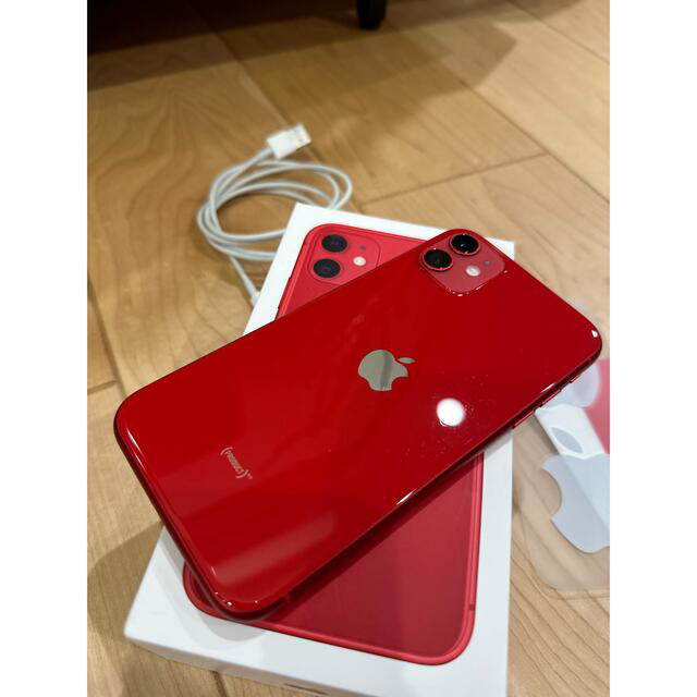 iPhone 11 (PRODUCT)RED 128 GB SIMフリー スマートフォン本体 純正