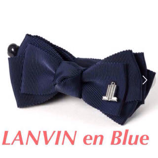 ランバンオンブルー(LANVIN en Bleu)のLANVIN en Blue リボンバナナクリップ(ヘアゴム/シュシュ)