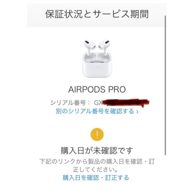 Apple(アップル)のAPPLE AirPods Pro MWP22J/A 新品未開封 保証未開始 スマホ/家電/カメラのオーディオ機器(ヘッドフォン/イヤフォン)の商品写真