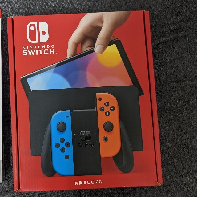家庭用ゲーム機本体 【新品未使用】任天堂Switch有機EL ネオンブルー