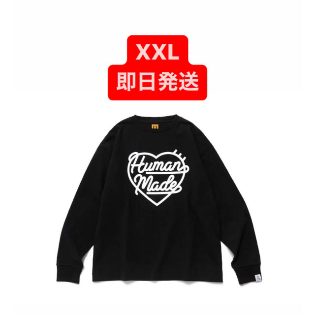 human made L/S Tee 黒 XXL-