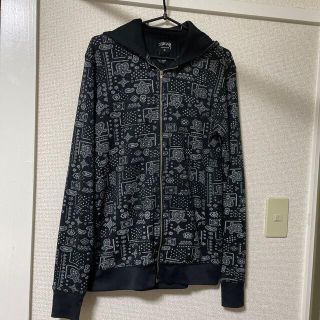 ステューシー(STUSSY)の希少レアstussy  ワッフルパーカー　ペイズリー　M(パーカー)