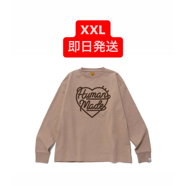 human made L/S Tee ベージュ　XXLXXL状態