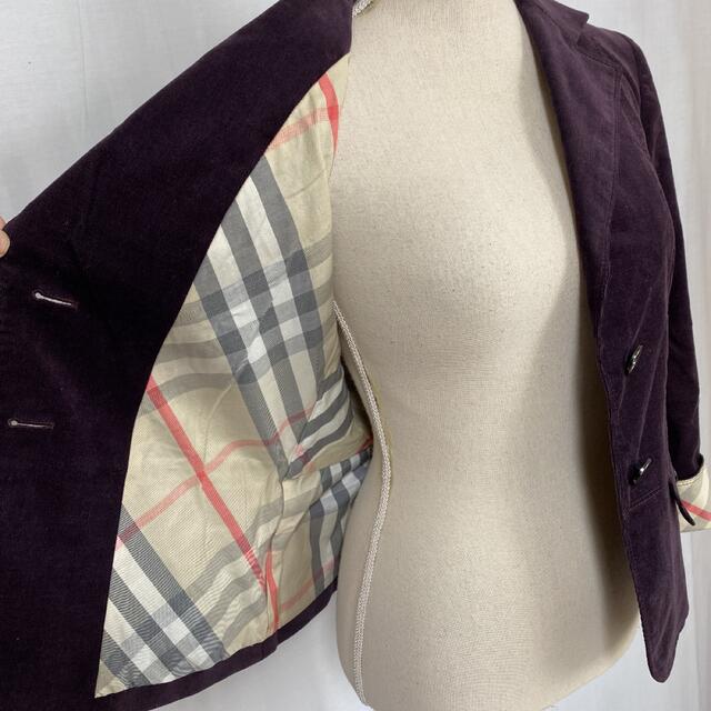 BURBERRY LONDON バーバリー ジャケット コーデュロイ ボルドー色