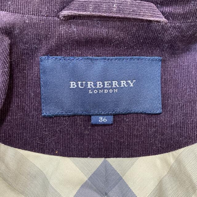 BURBERRY LONDON バーバリー ジャケット コーデュロイ ボルドー色