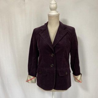 BURBERRY LONDON バーバリー ジャケット コーデュロイ ボルドー色