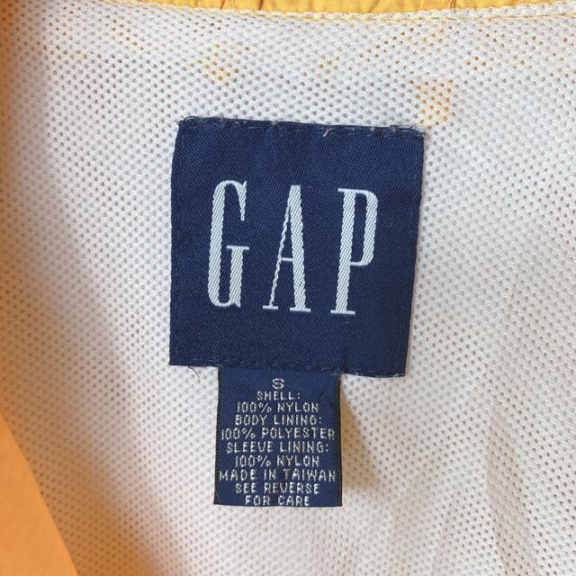 GAP(ギャップ)のレア 90’s old GAP ナイロンジャケット 黄色 実寸M〜L メンズのジャケット/アウター(ナイロンジャケット)の商品写真