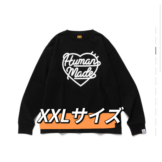 Tシャツ/カットソー(七分/長袖)HUMAN MADE HEART L/S T-SHIRT  XXLサイズ