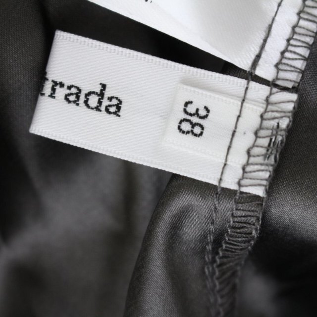 Mystrada(マイストラーダ)のマイストラーダ 19AW ペイントフラワースカート ロング 花柄 38 M 黒 レディースのスカート(ロングスカート)の商品写真