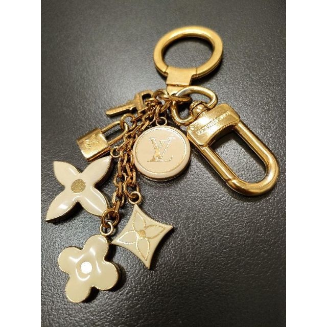 Louis Vuitton M01199 LV Shiba Key Holder and Bag Charm, Gold, One Size