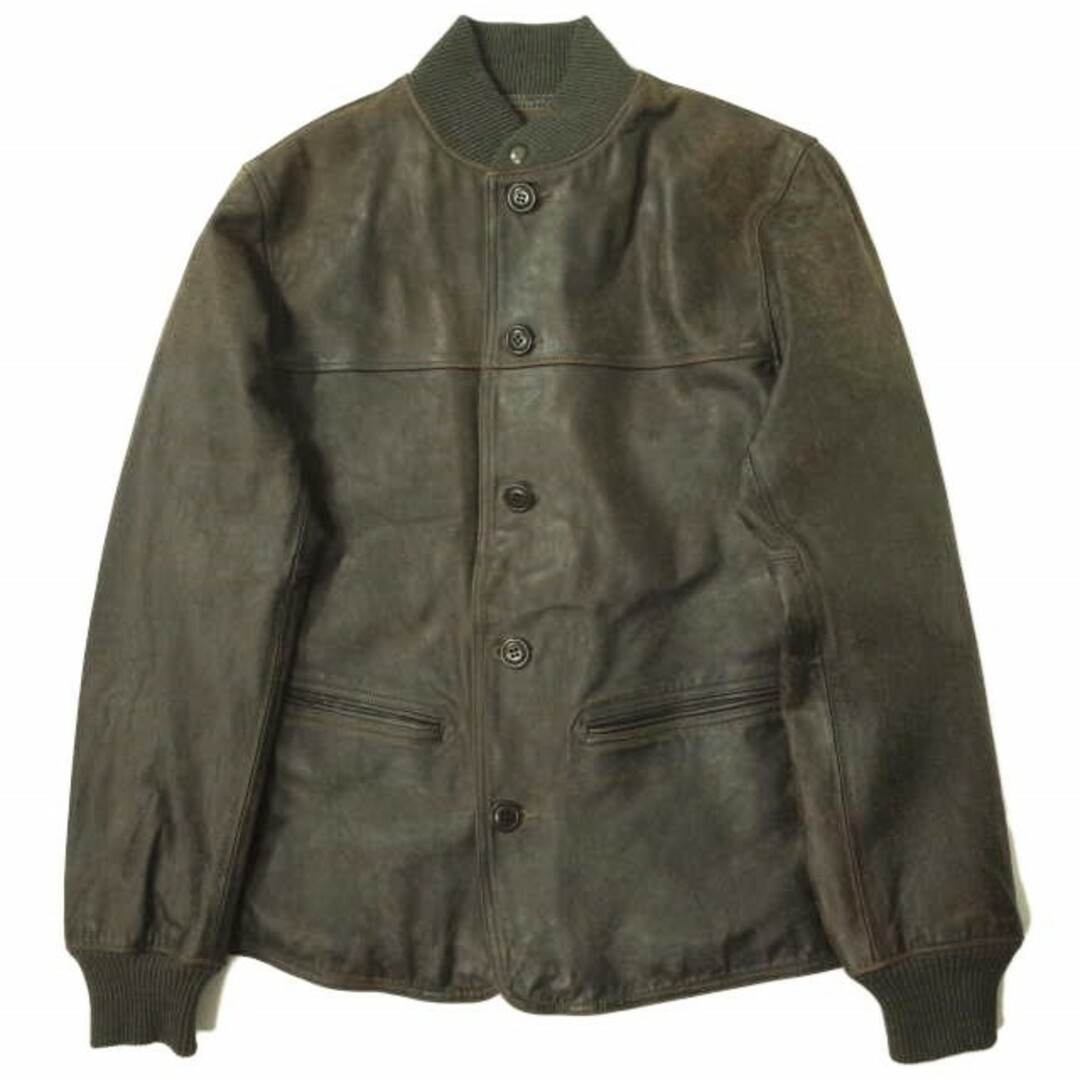 RRL ダブルアールエル 21AW Leather Car Coat レザーカーコート MNRROTW12820032 XS ダークブラウン 革ジャン カウハイド レザージャケット Double RL アウター【新古品】【RRL】