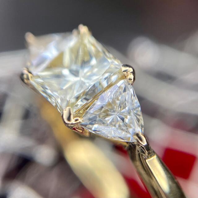 『専用です』天然無処理ダイヤモンド計0.75ct VLY-VS1 K18中宝研ソ レディースのアクセサリー(リング(指輪))の商品写真