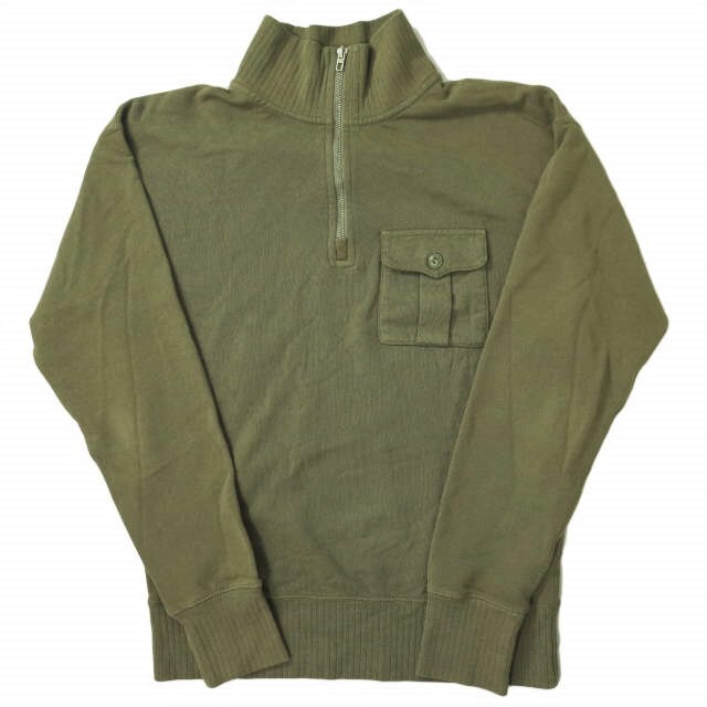 RRL ダブルアールエル French Terry Quarter-Zip Sweatshirt ハーフ