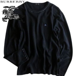 バーバリーブラックレーベル(BURBERRY BLACK LABEL)の【BURBERRY BLACK LABEL】長袖Tシャツ　ホースロゴ　日本製☆(Tシャツ/カットソー(七分/長袖))