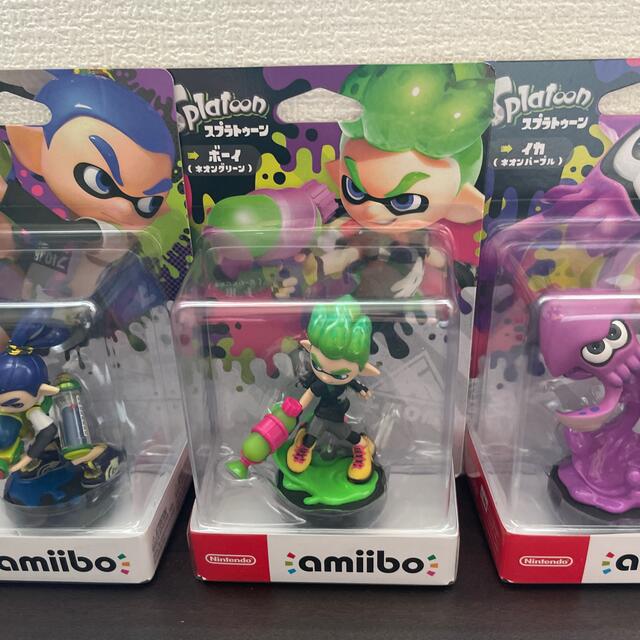 Nintendo Switch(ニンテンドースイッチ)のスプラトゥーン amiibo 4キャラクター エンタメ/ホビーのフィギュア(ゲームキャラクター)の商品写真