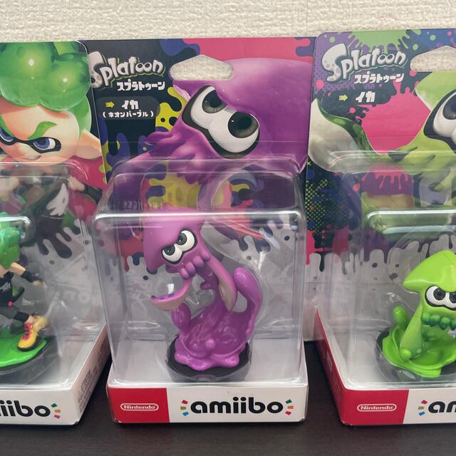 Nintendo Switch(ニンテンドースイッチ)のスプラトゥーン amiibo 4キャラクター エンタメ/ホビーのフィギュア(ゲームキャラクター)の商品写真