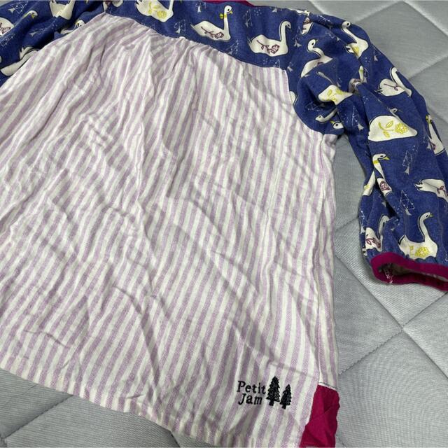 Petit jam(プチジャム)の白鳥　チュニック　ワンピース　130 キッズ/ベビー/マタニティのキッズ服女の子用(90cm~)(ワンピース)の商品写真