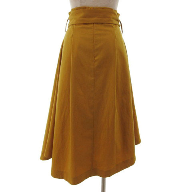 REDYAZEL(レディアゼル)のレディアゼル スカート フレア ミディ丈 ハイウエスト マスタード 黄土色 S レディースのスカート(ロングスカート)の商品写真