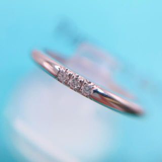 ティファニー(Tiffany & Co.)のティファニー　クラシックバンド 3Pダイヤモンドリング　Pt950 7.5号(リング(指輪))