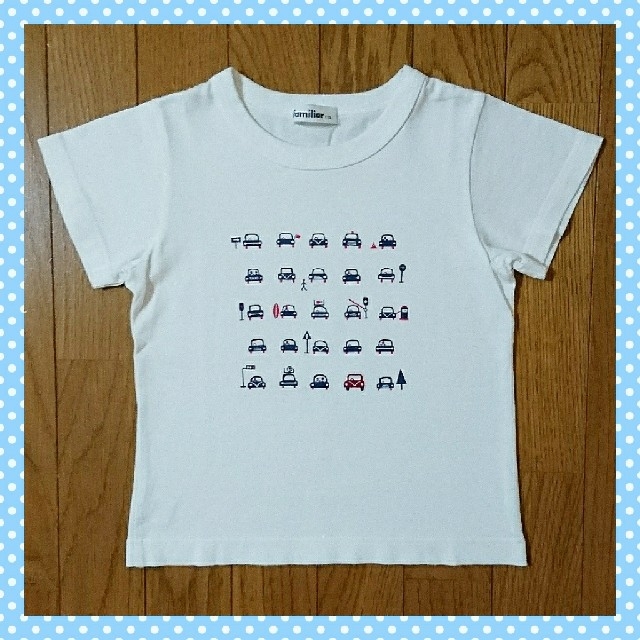 familiar(ファミリア)のsize110 familiar 白Ｔシャツ キッズ/ベビー/マタニティのキッズ服男の子用(90cm~)(Tシャツ/カットソー)の商品写真