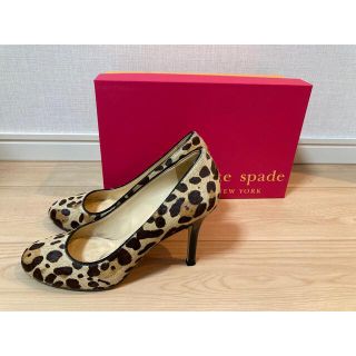 ケイトスペードニューヨーク(kate spade new york)のケイトスペードレオパード柄パンプス36.5(ハイヒール/パンプス)