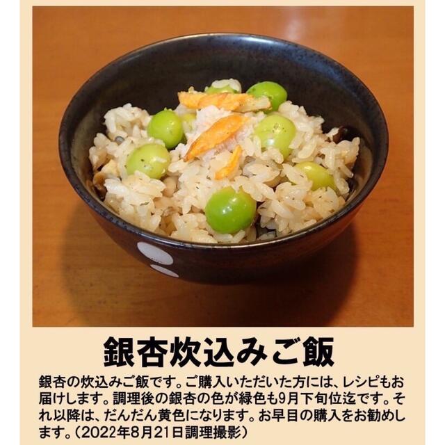 2022年新物　生産者直送 久寿ぎんなん 愛知県 祖父江産 銀杏 4L 1kg 食品/飲料/酒の食品(野菜)の商品写真