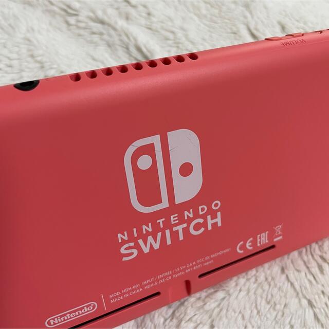 任天堂switch lite コーラルピンク 本体 4