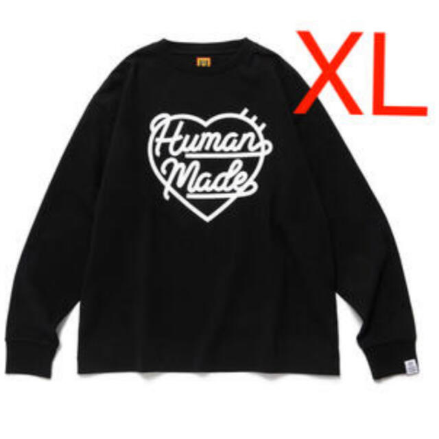 HUMAN MADE HEART L/S T-SHIRT BLACK XL