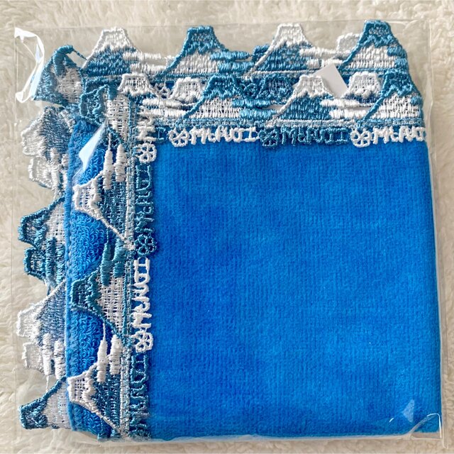近沢レース タオルハンカチ 富士山 スカイブルーの通販 by くら 近沢レース タオルハンカチ 富士山 スカイブルーの通販 by くら