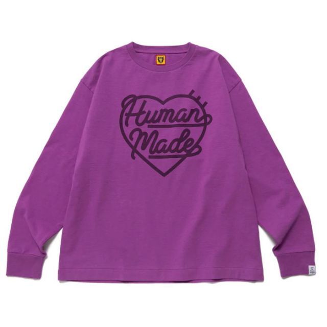 Human Made Heart L/S T-Shirt パープル Lサイズ