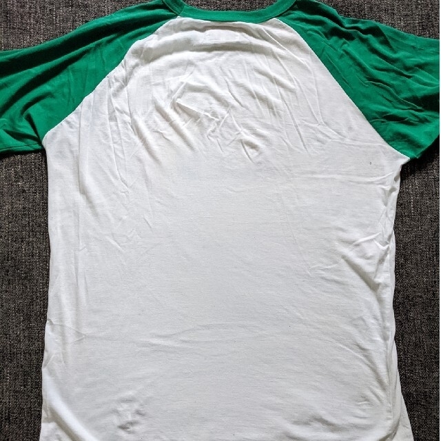THE NORTH FACE(ザノースフェイス)の[即購入可能]　NORTH FACE　７分丈Tシャツ　XLサイズ　白　緑 メンズのトップス(Tシャツ/カットソー(七分/長袖))の商品写真
