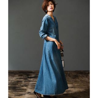 33％OFF ✨️ Ranan ロング デニムワンピース(ロングワンピース/マキシワンピース)