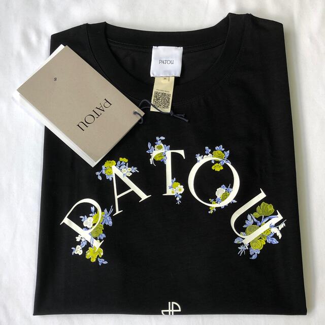 新品未着用 M PATOU オーガニックコットン フローラル パトゥロゴTシャツ