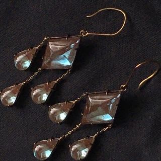 希少☆美品☆大粒サフィレット ピアス(フックは18K)☆ドゥーズィエム