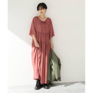 クラネ(CLANE)のclane  DOUBLE FACE TIERED ONE PIECE(ロングワンピース/マキシワンピース)